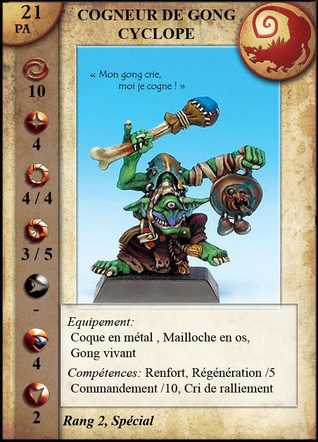 Cogneur de Gong Cyclope